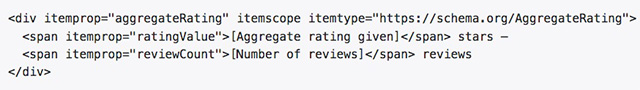 rich snippet code